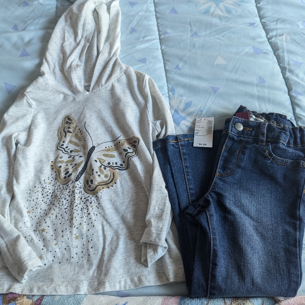 Hoodie and Jean Set (4T)